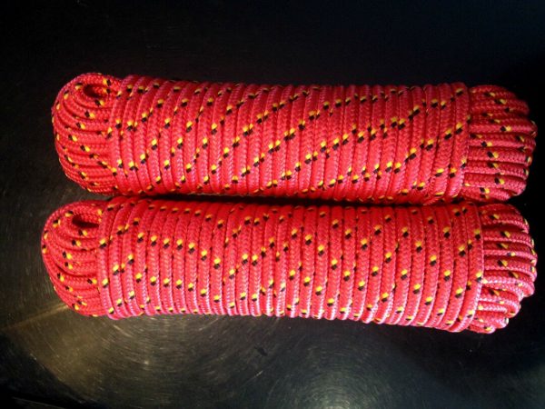 Polypropylen Seil 4-16 mm,30m ,Sicherheitsseil, Ankerseil, Bootsleine,Schnur,Rot