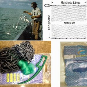 Stellnetz Fischnetz Spiegelnetz,1 Wandig, Finland Netz 1,8x15 m,40 mm ,Grün,Neu!